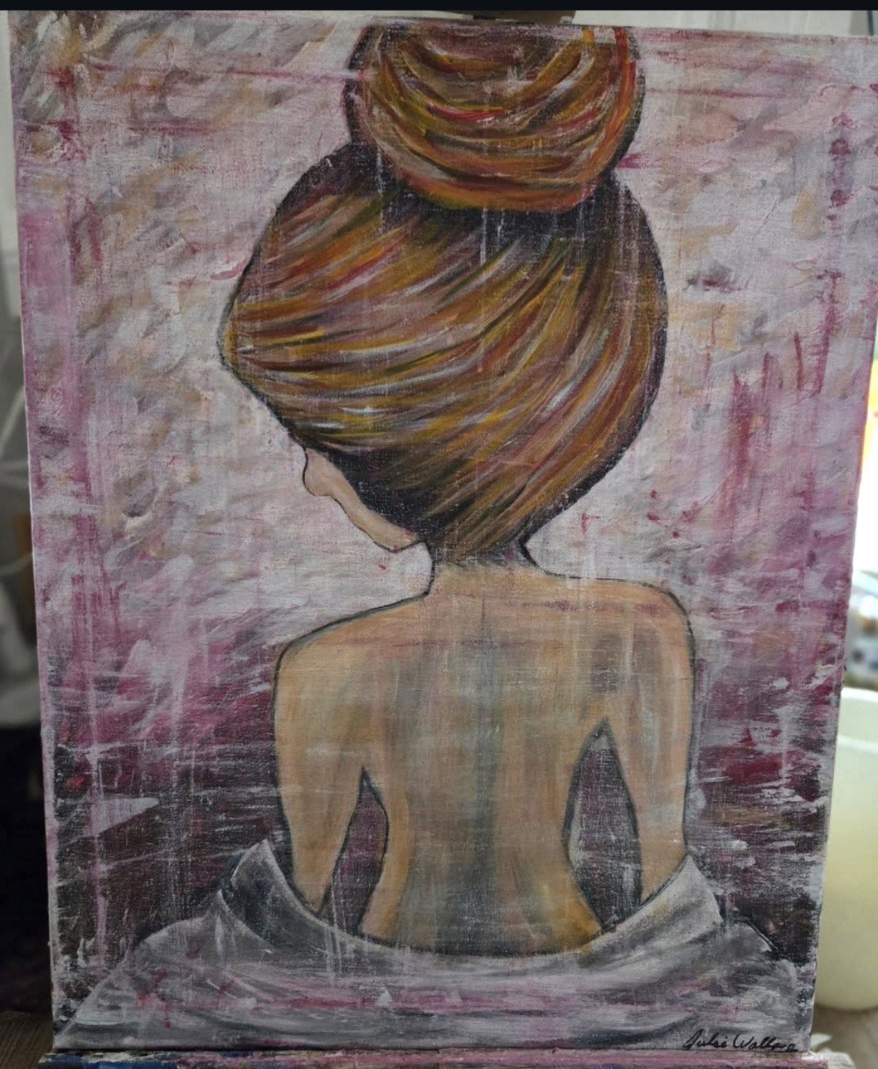 Quiet Reflection — 16 × 20 in, Acrylic on Canvas