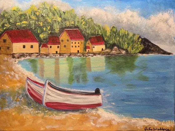 Harbor of Memories — Original Acrylic on Canvas