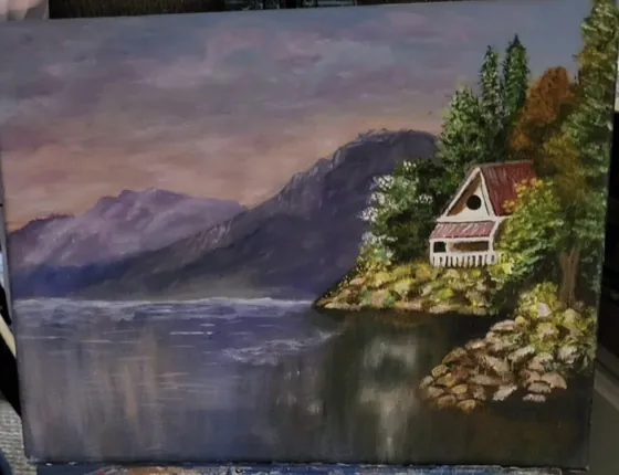 Harbor of Quiet Reflections — Original Acrylic on Canvas